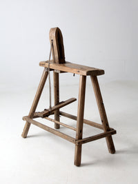 antique saddle maker's bench