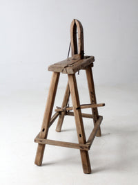 antique saddle maker's bench
