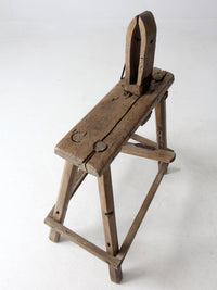antique saddle maker's bench