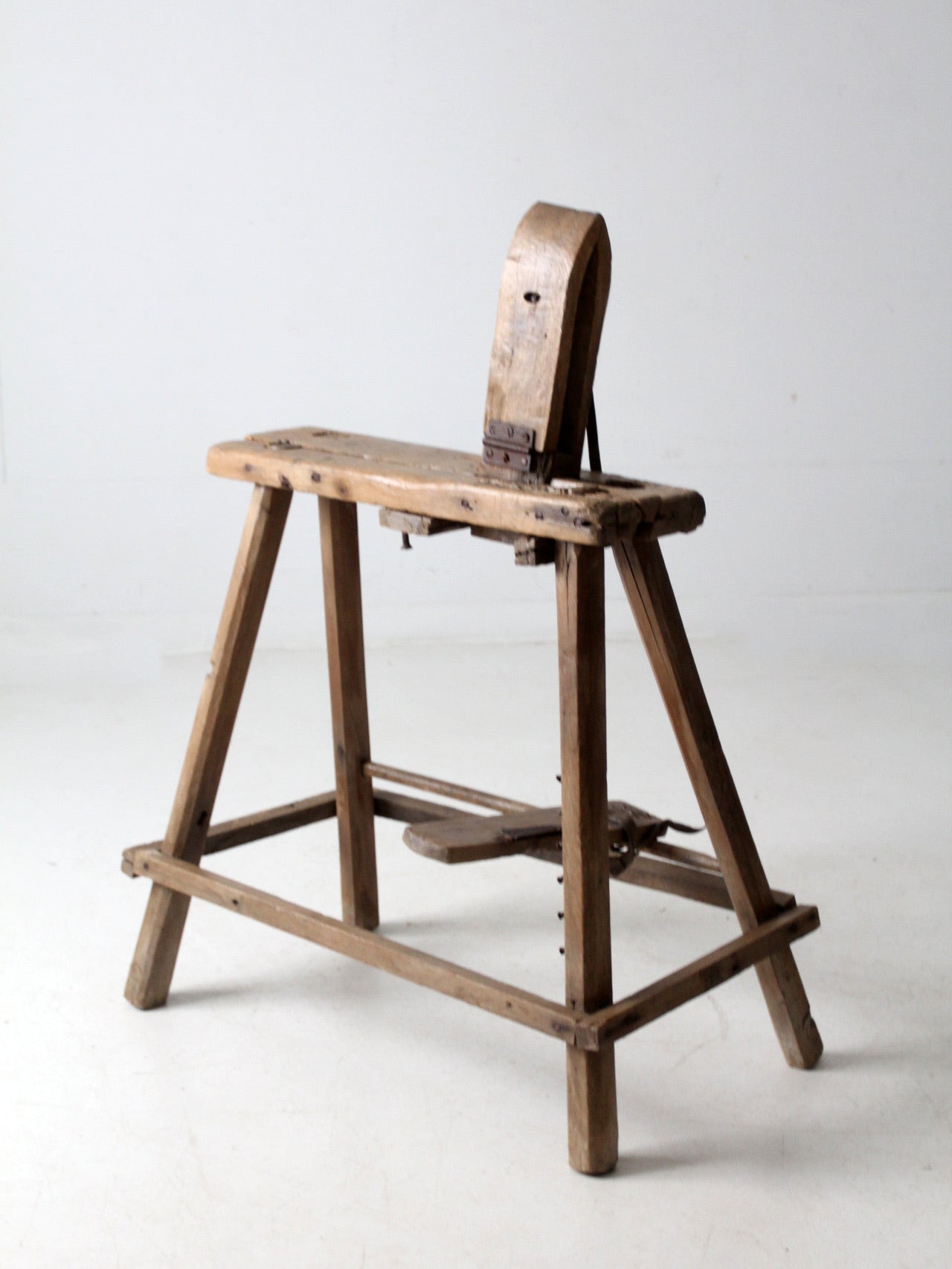 antique saddle maker's bench