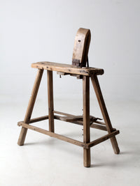 antique saddle maker's bench