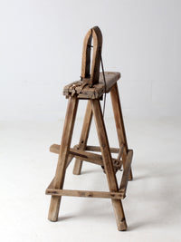antique saddle maker's bench