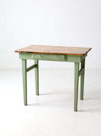 antique painted pine farmhouse accent table