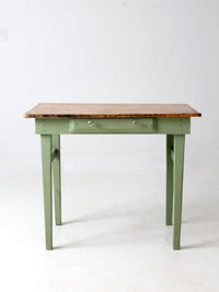 antique painted pine farmhouse accent table