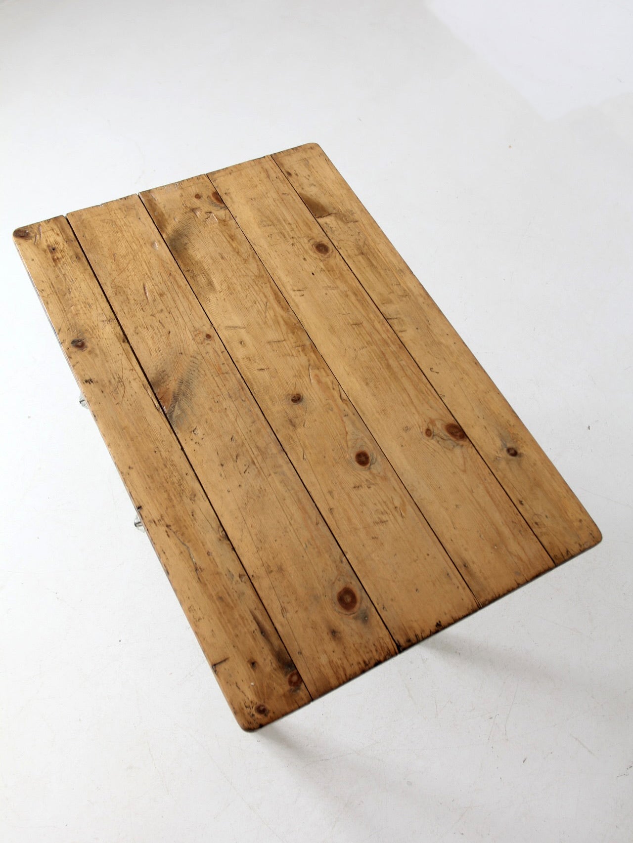 antique painted pine farmhouse accent table