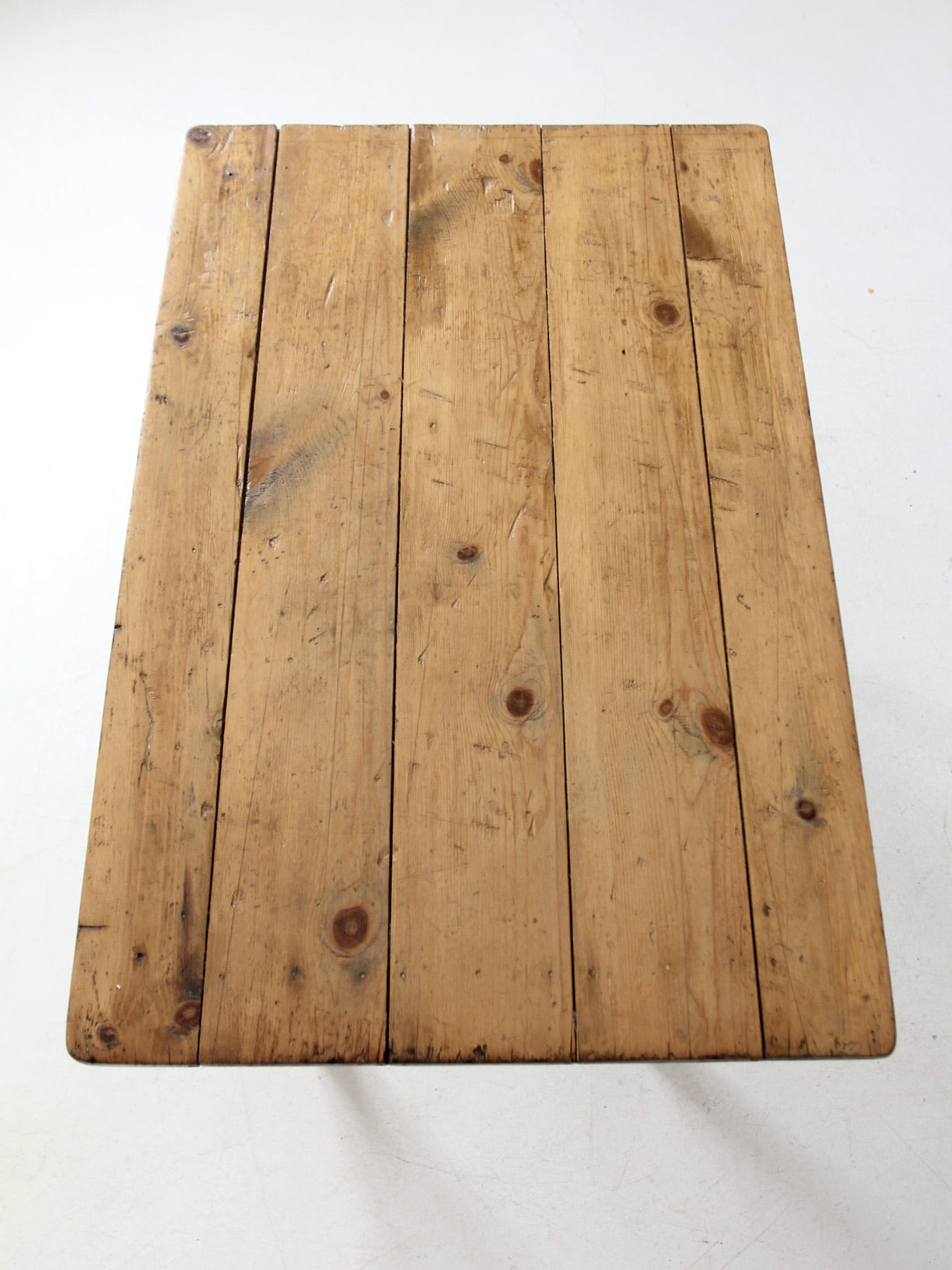 antique painted pine farmhouse accent table