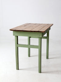 antique painted pine farmhouse accent table