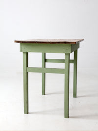 antique painted pine farmhouse accent table