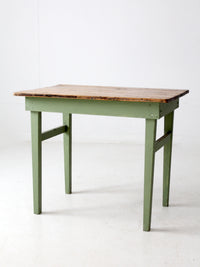 antique painted pine farmhouse accent table