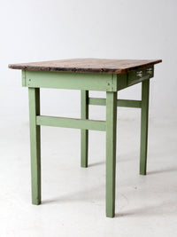 antique painted pine farmhouse accent table