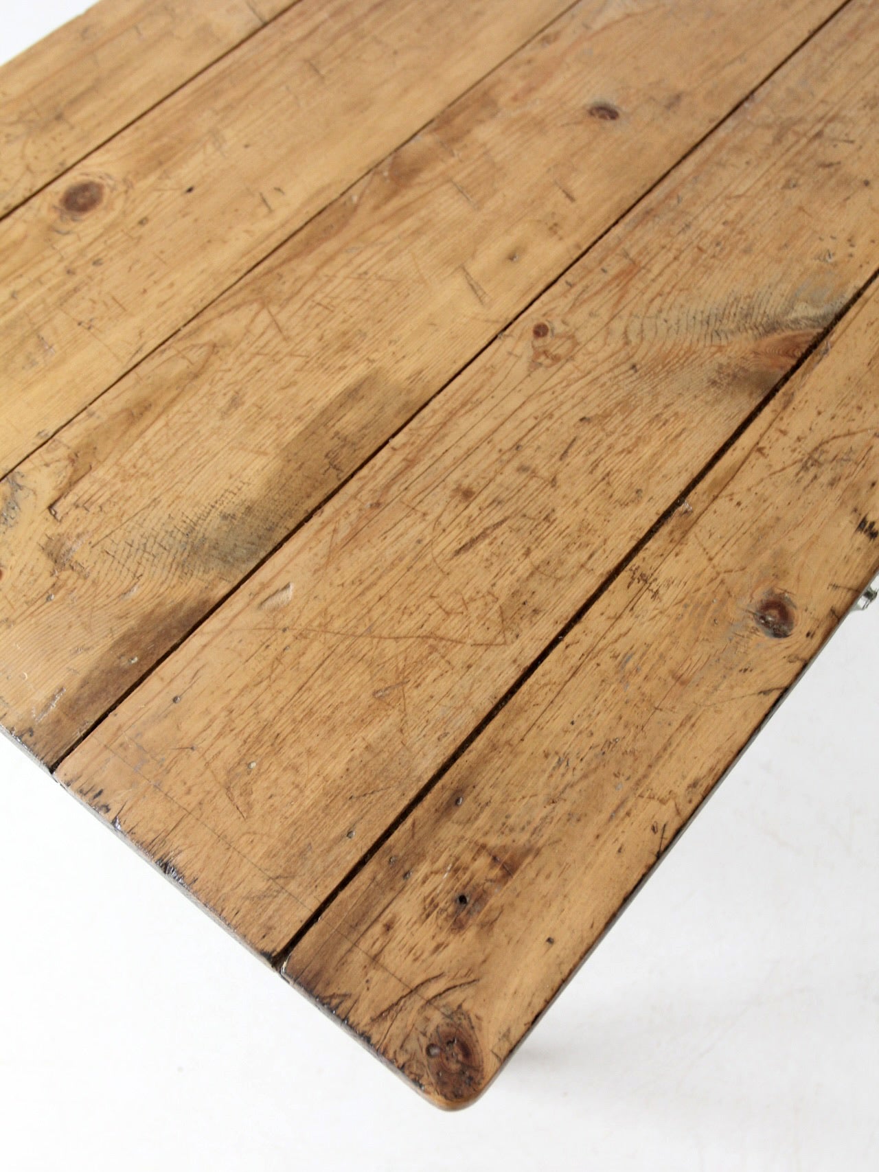 antique painted pine farmhouse accent table