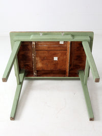 antique painted pine farmhouse accent table