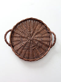 vintage wicker tray