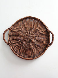 vintage wicker tray