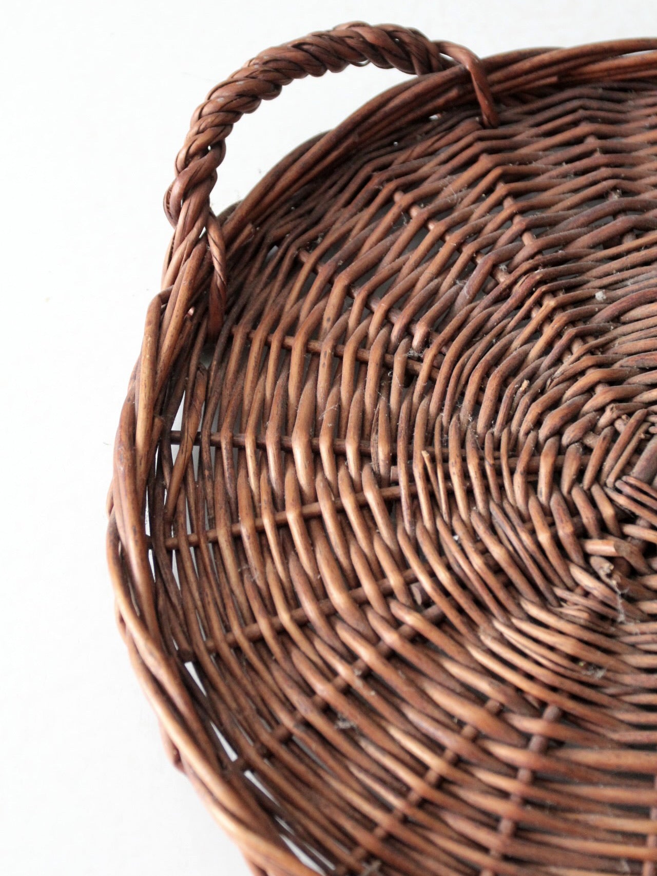 vintage wicker tray
