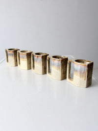 vintage Rodolfo Padilla pottery mugs set of 5