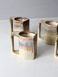 vintage Rodolfo Padilla pottery mugs set of 5