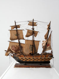 mid century Navio Espanol 1690 model ship