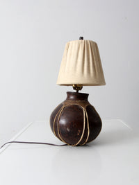 vintage table lamp from Tarahumera pottery