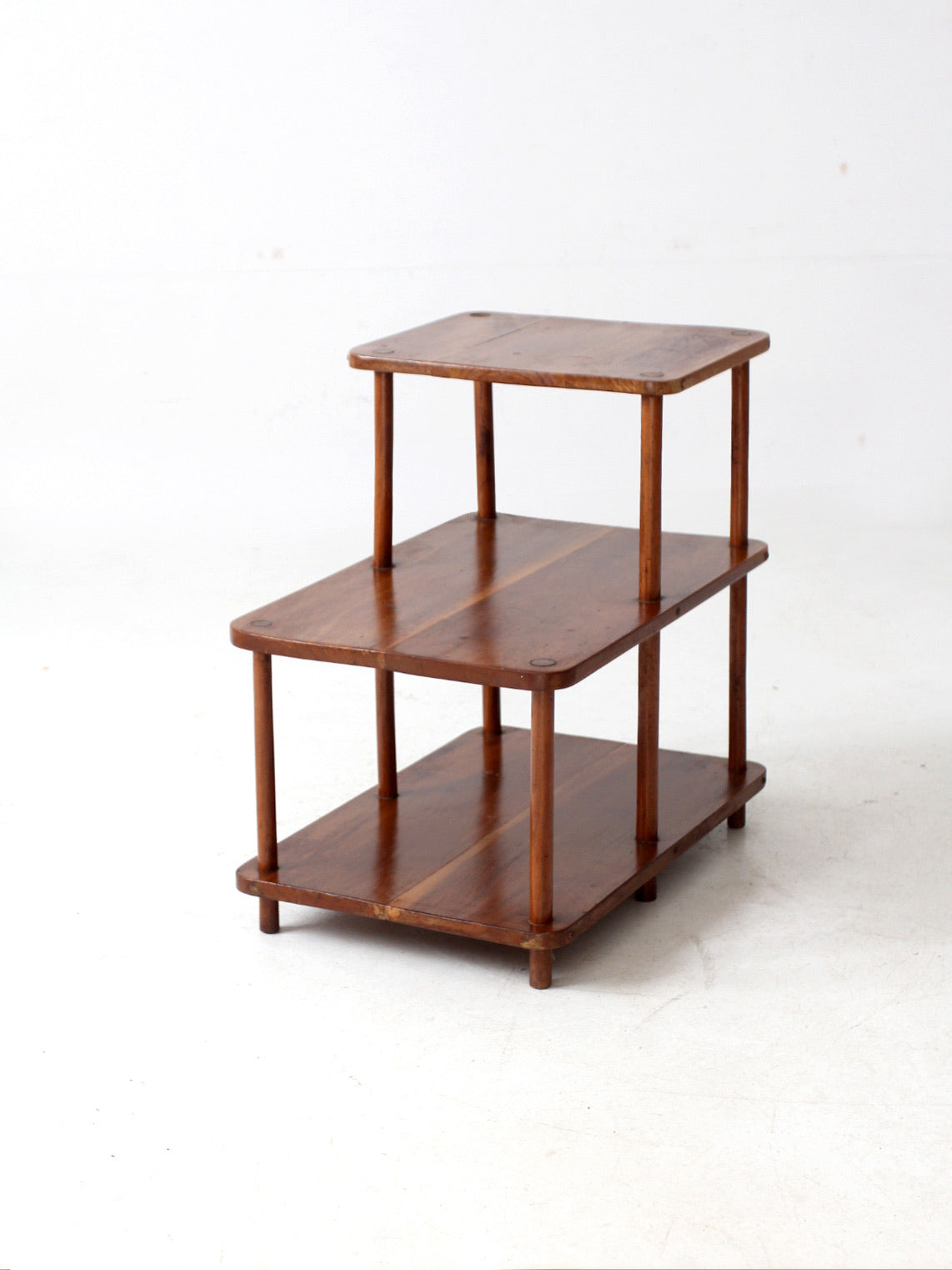 mid-century tiered end table