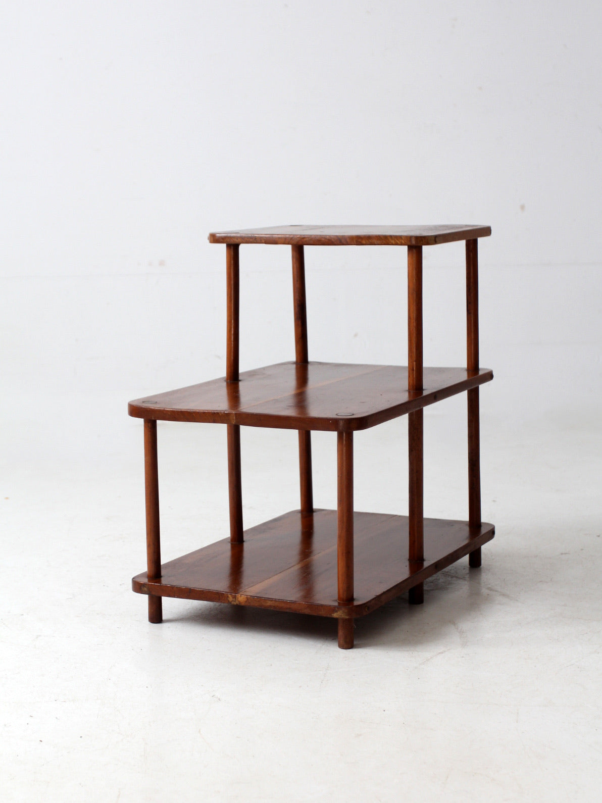 mid-century tiered end table