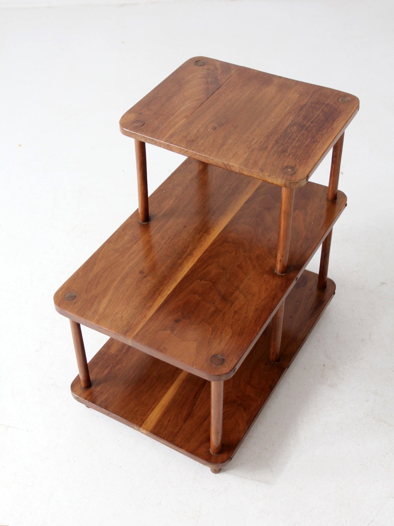 mid-century tiered end table