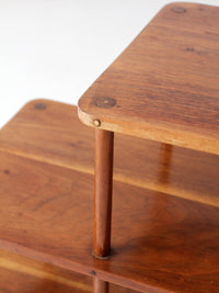 mid-century tiered end table