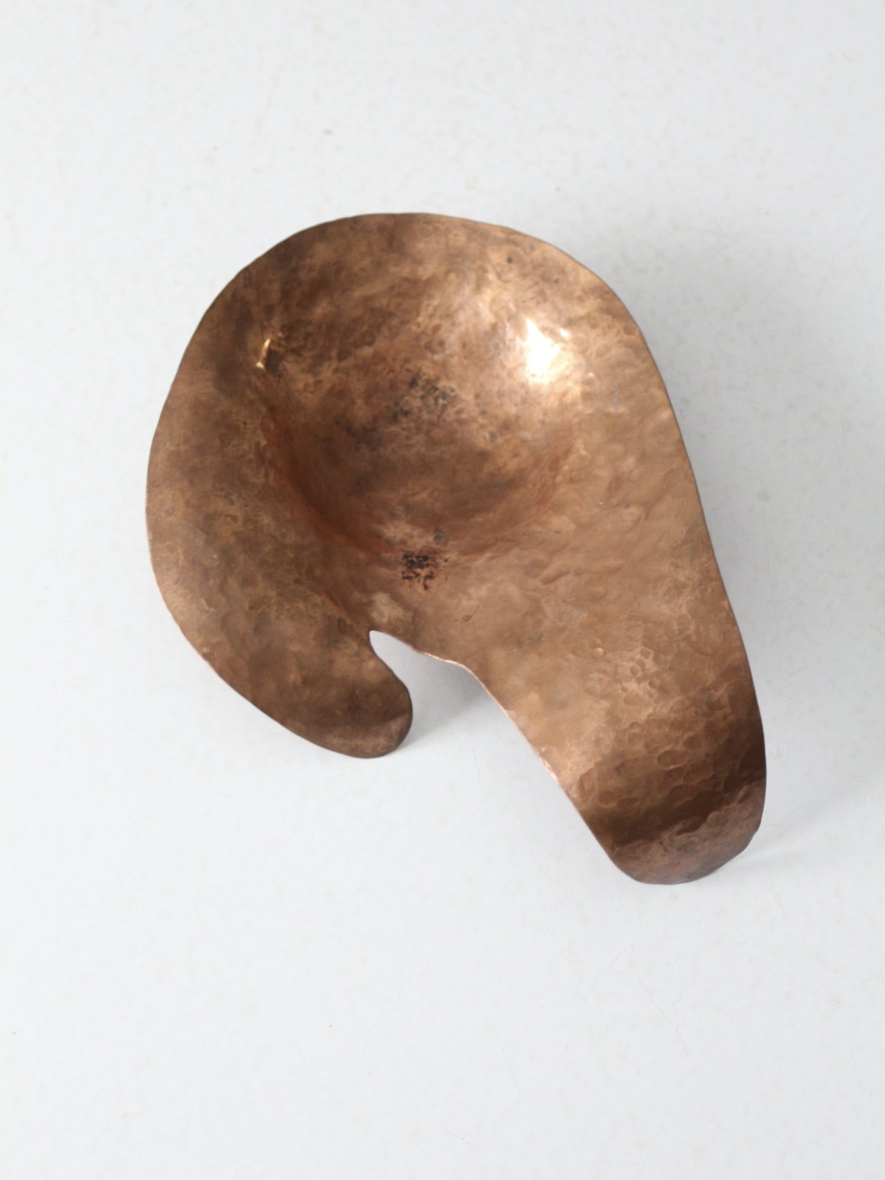 vintage abstract copper bowl