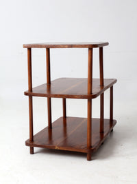 mid-century tiered end table