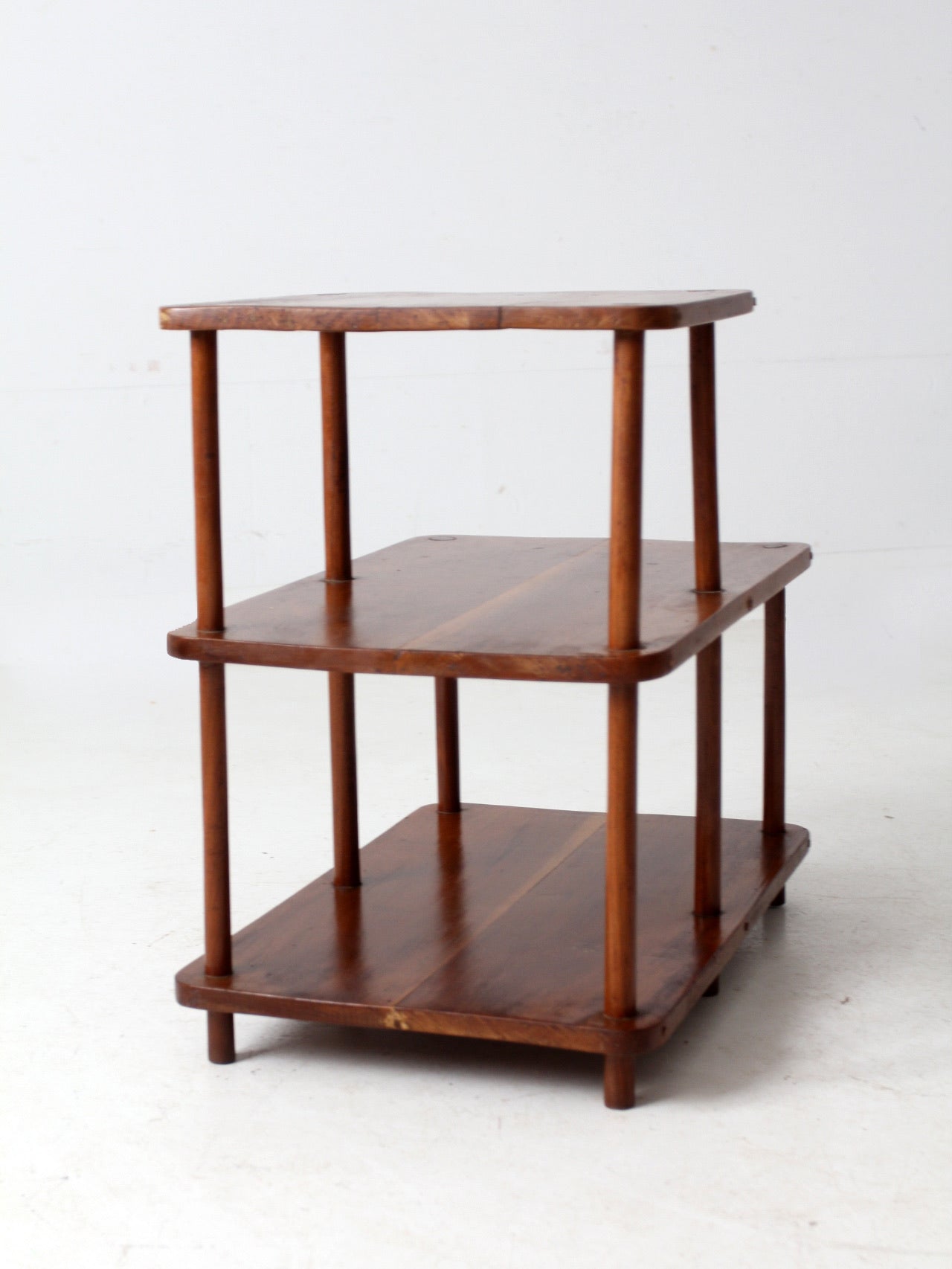 mid-century tiered end table