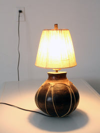 vintage table lamp from Tarahumera pottery