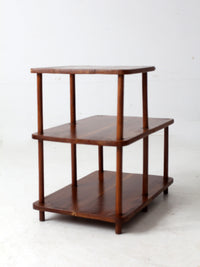 mid-century tiered end table