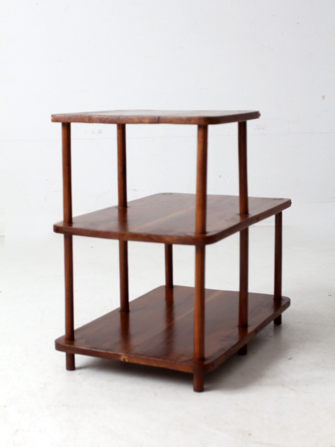 mid-century tiered end table