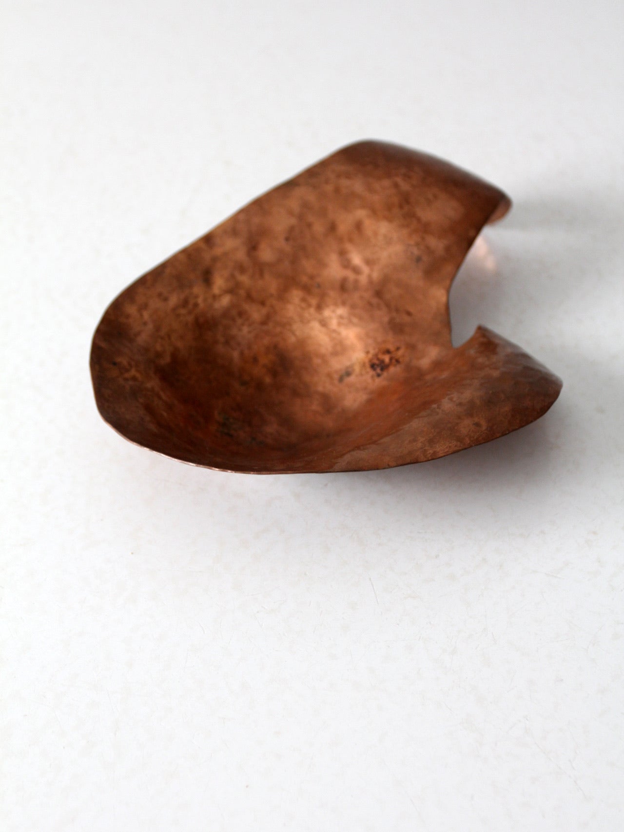 vintage abstract copper bowl