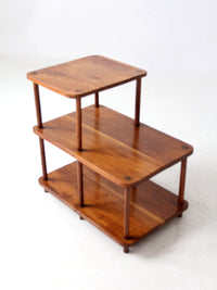 mid-century tiered end table