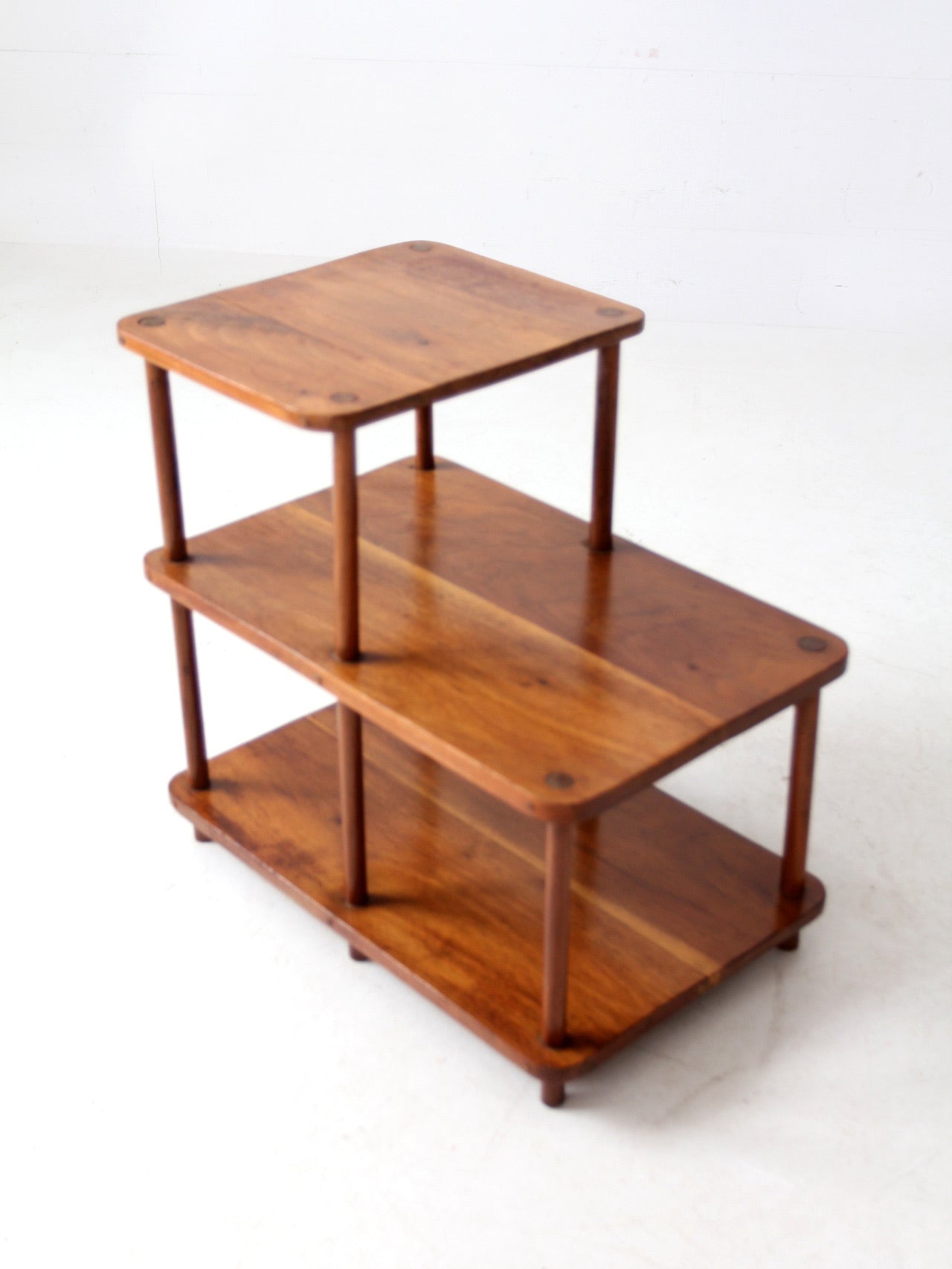 mid-century tiered end table