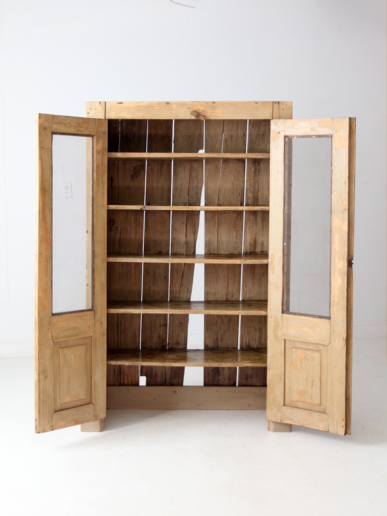 antique pine farmhouse cupboard