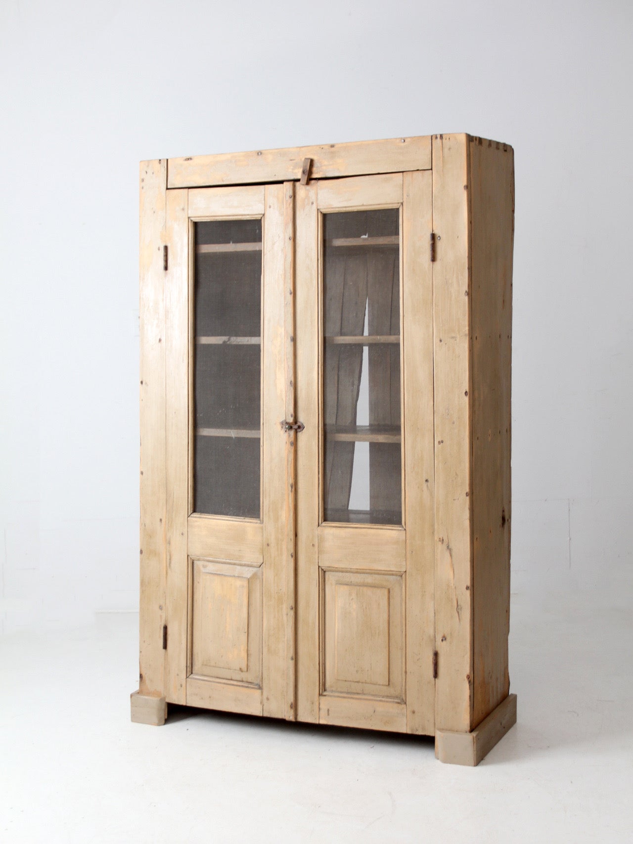 antique pine farmhouse cupboard