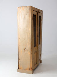 antique pine farmhouse cupboard