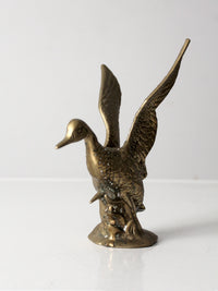 vintage brass duck figurine