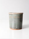 vintage studio pottery cache pot vase