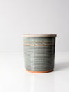 vintage studio pottery cache pot vase