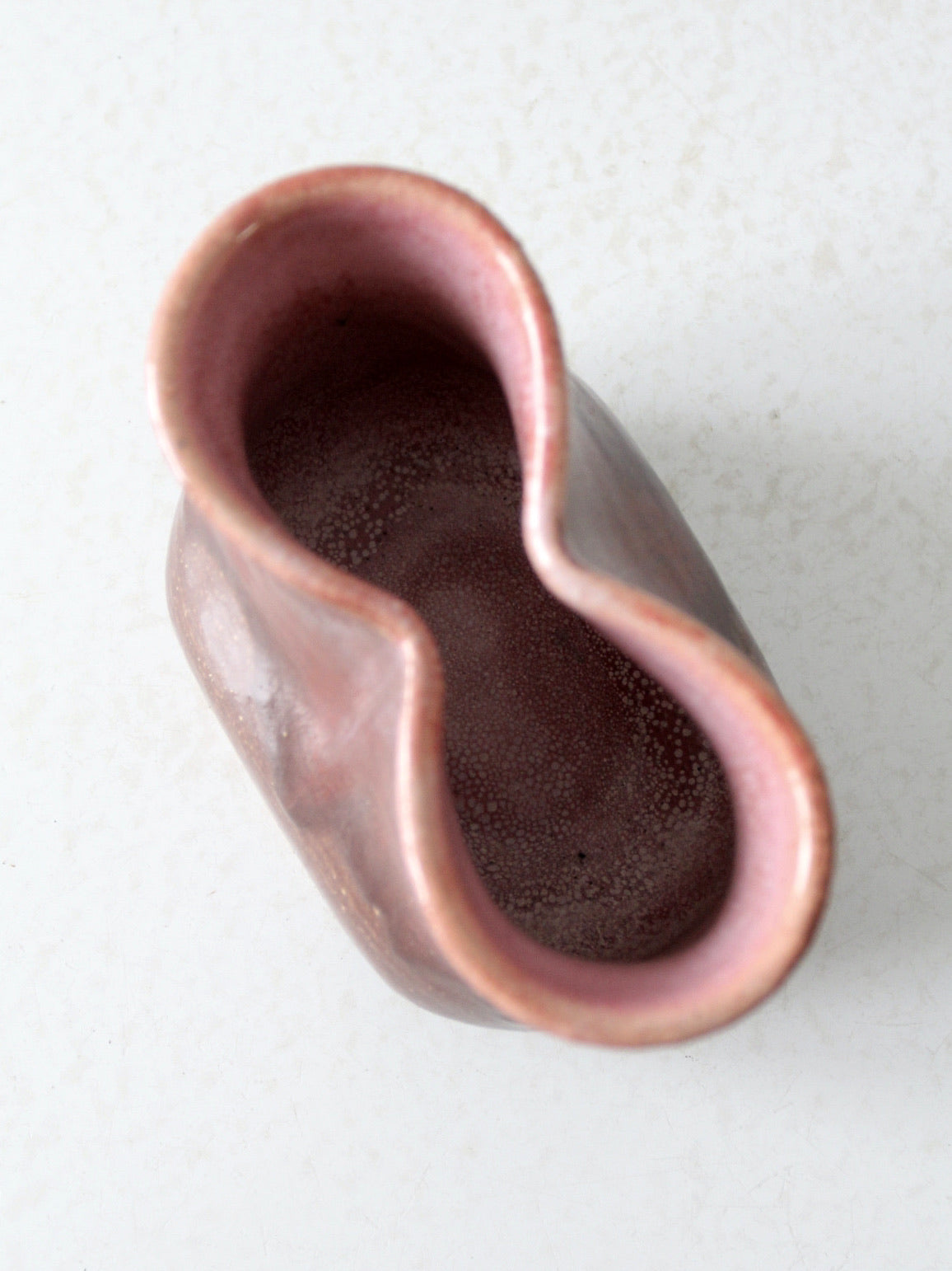 vintage studio pottery double vase