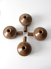 vintage crock bowls with lids set of 4