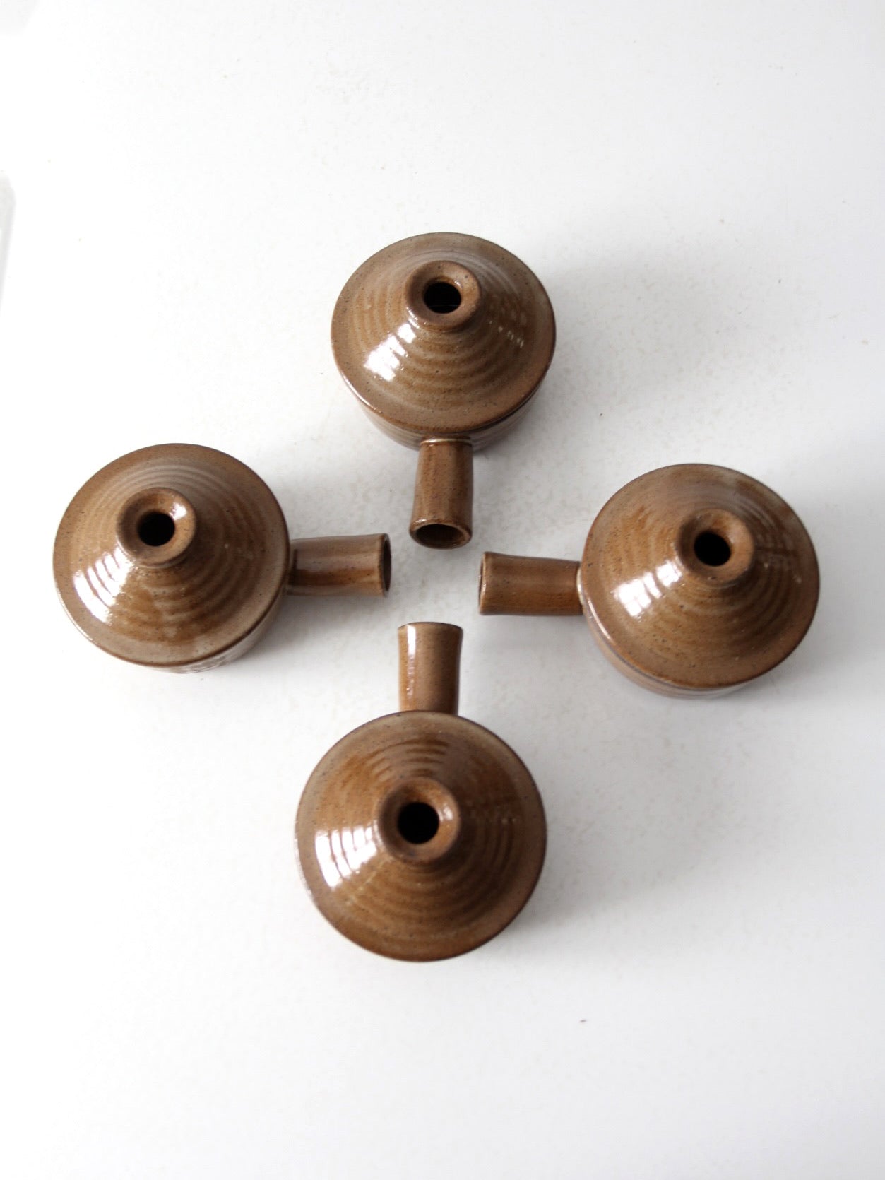 vintage crock bowls with lids set of 4