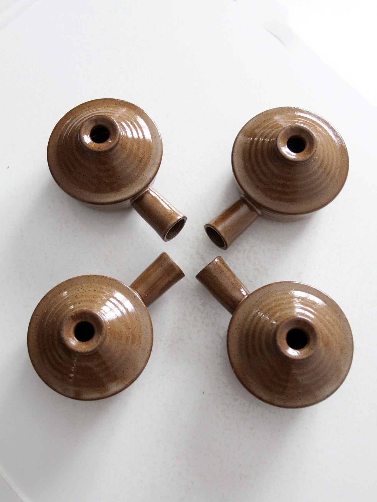 vintage crock bowls with lids set of 4