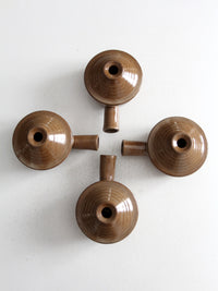 vintage crock bowls with lids set of 4