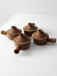 vintage crock bowls with lids set of 4
