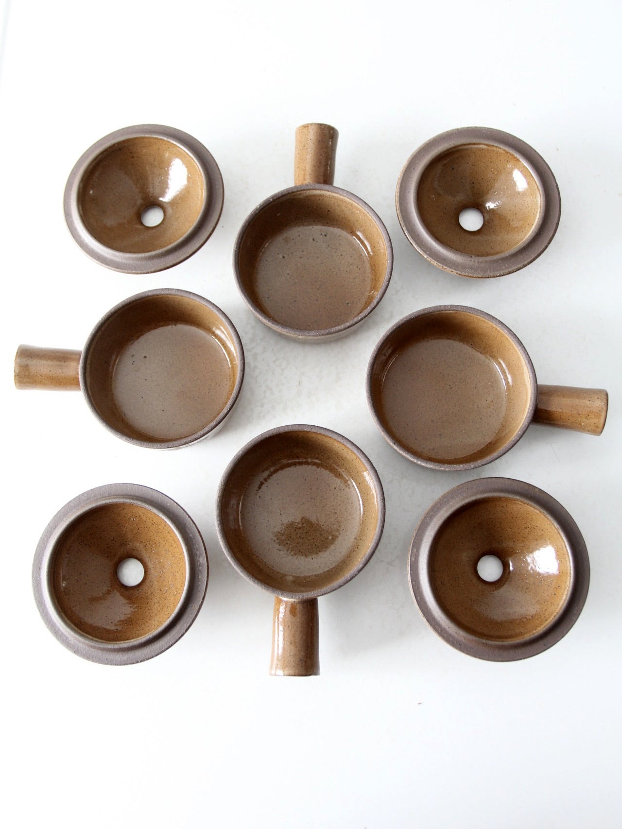 vintage crock bowls with lids set of 4