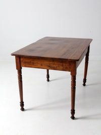 antique pine table with drawer